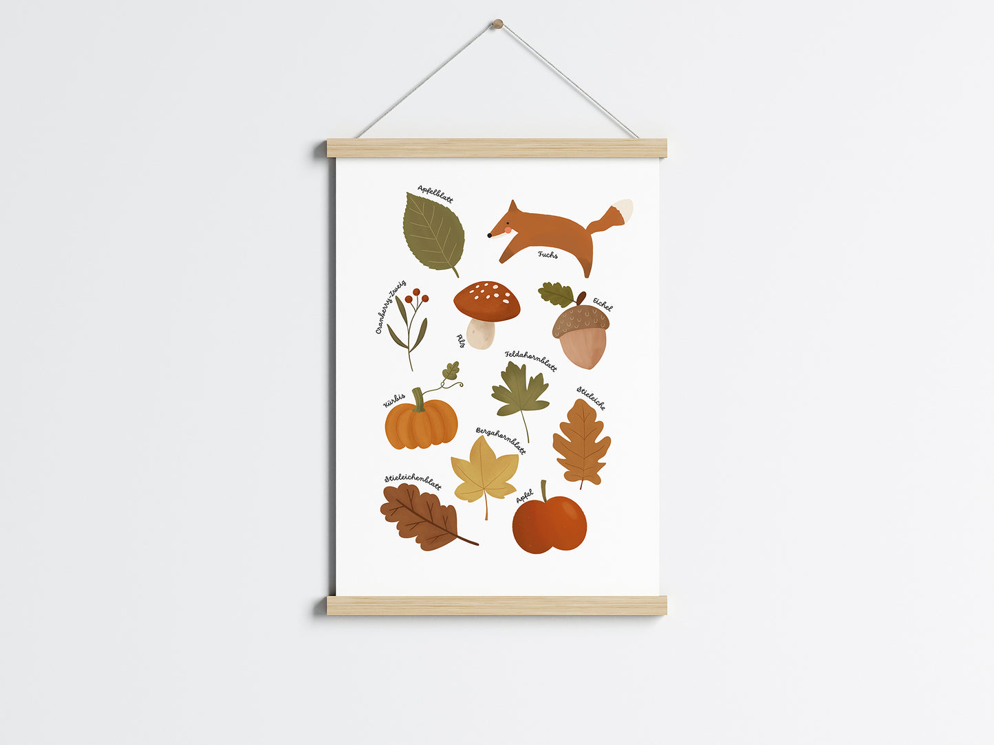 Poster Herbst Montessori in A4 und A3