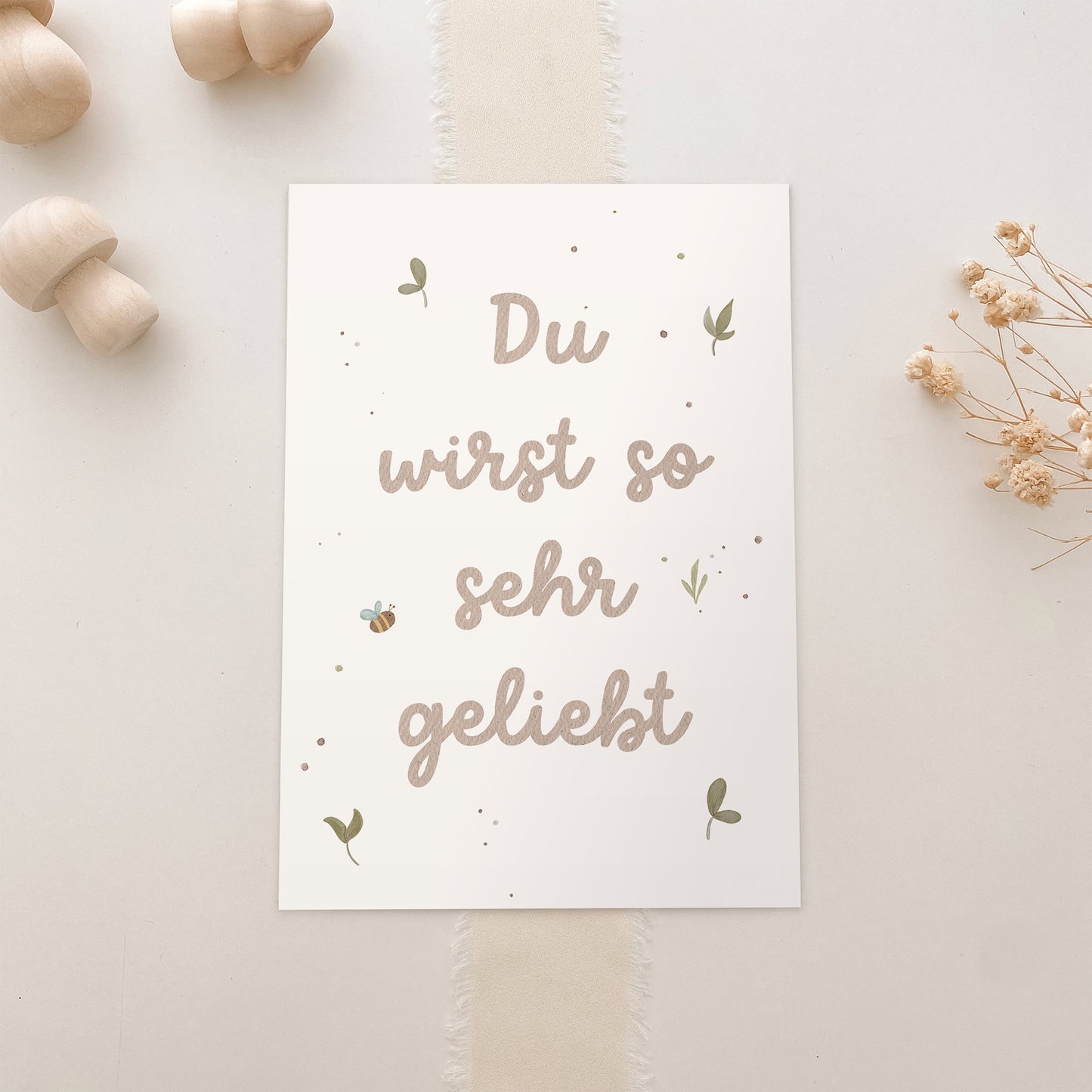 Postkarte "Du wirst so sehr geliebt" A6