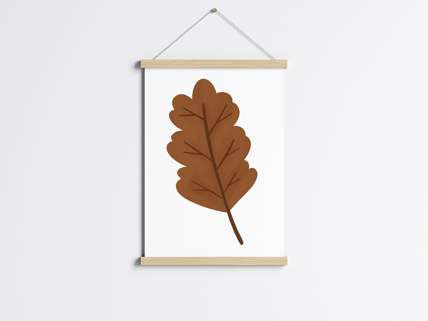 Poster Blatt Herbst in A4 und A3