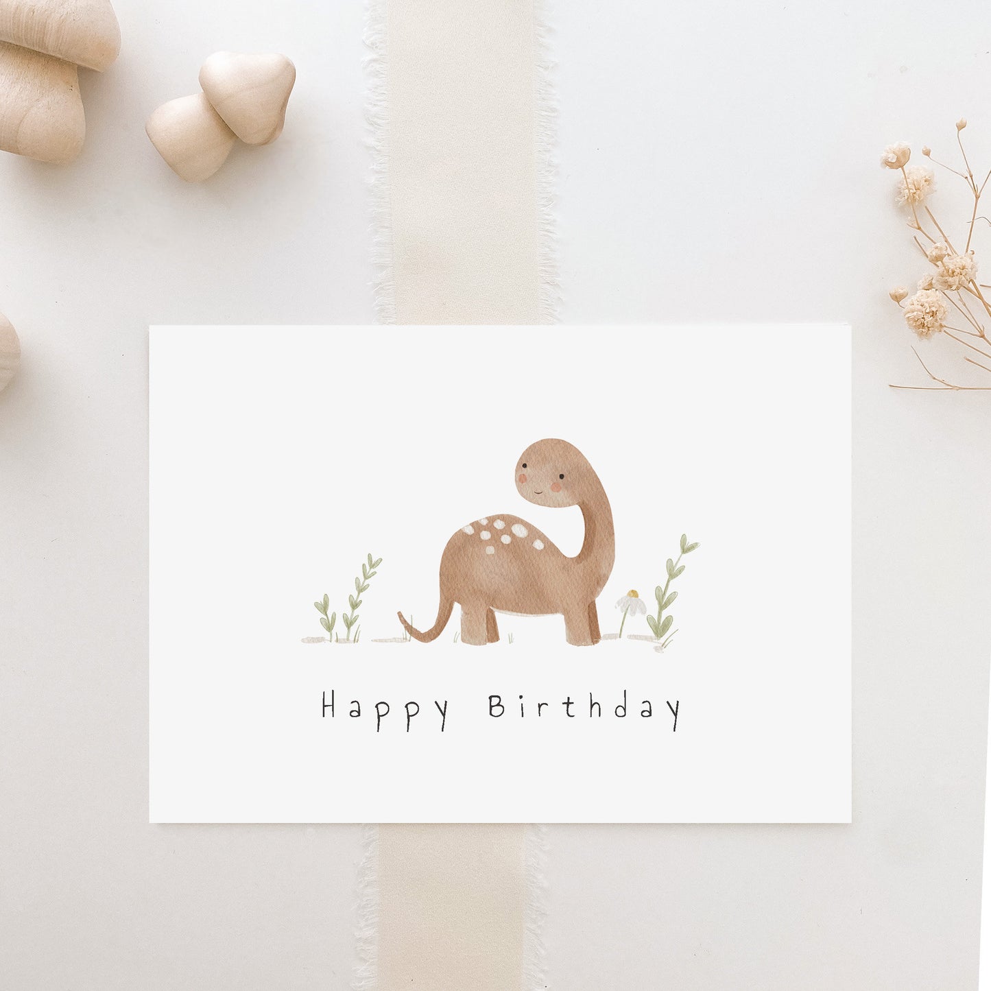 Postkarte Happy Birthday A6 Dino