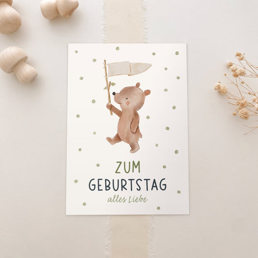 Postkarte Zum Geburtstag A6