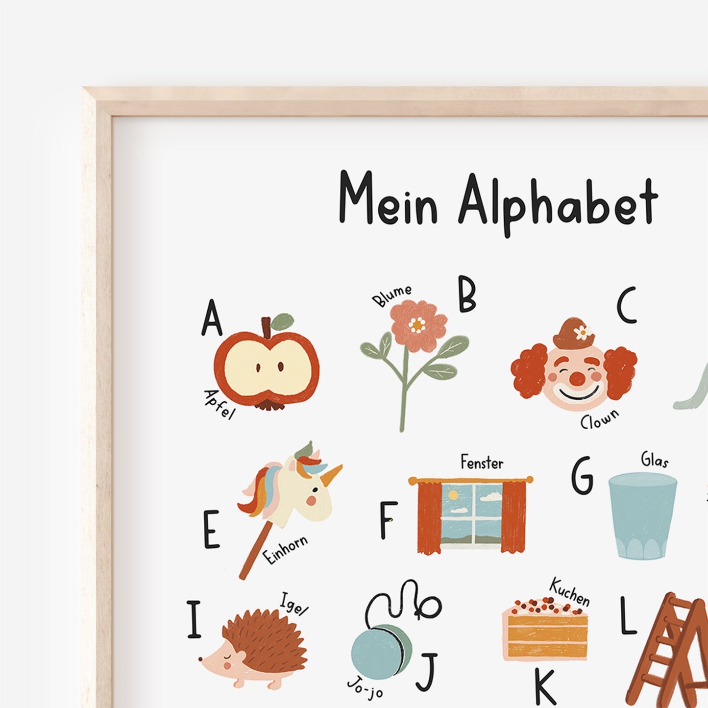 Alphabet Poster für Kinderzimmer