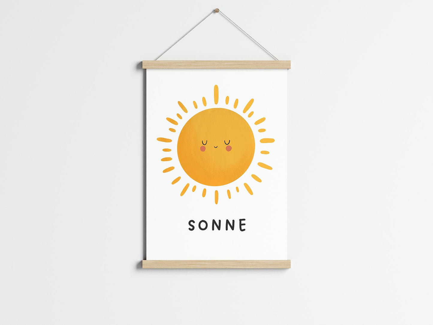 Poster mit Sonne