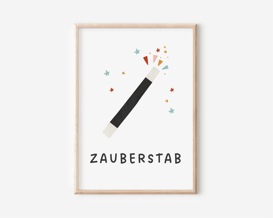 Magisches Zauberstab Poster