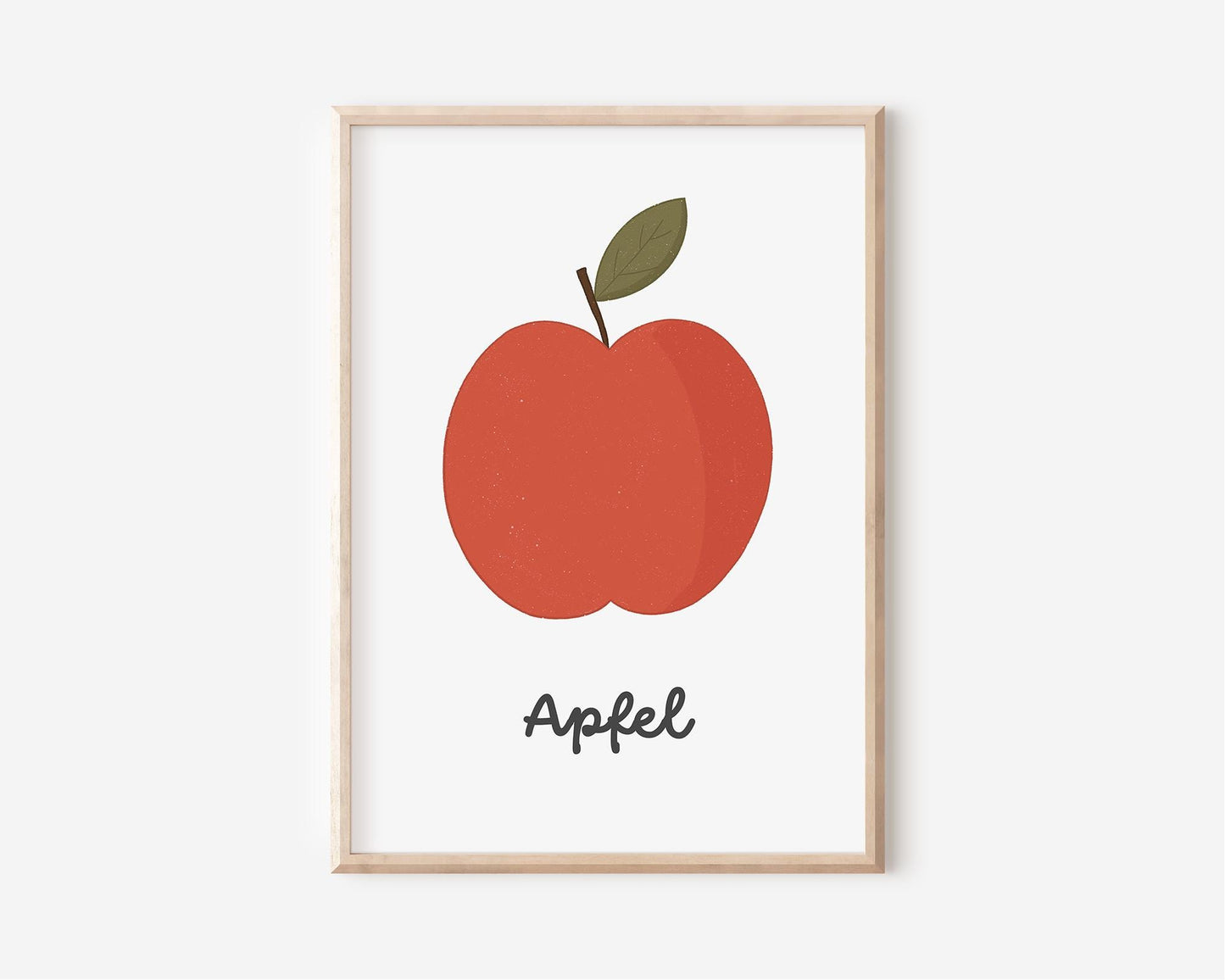 Poster mit Apfel