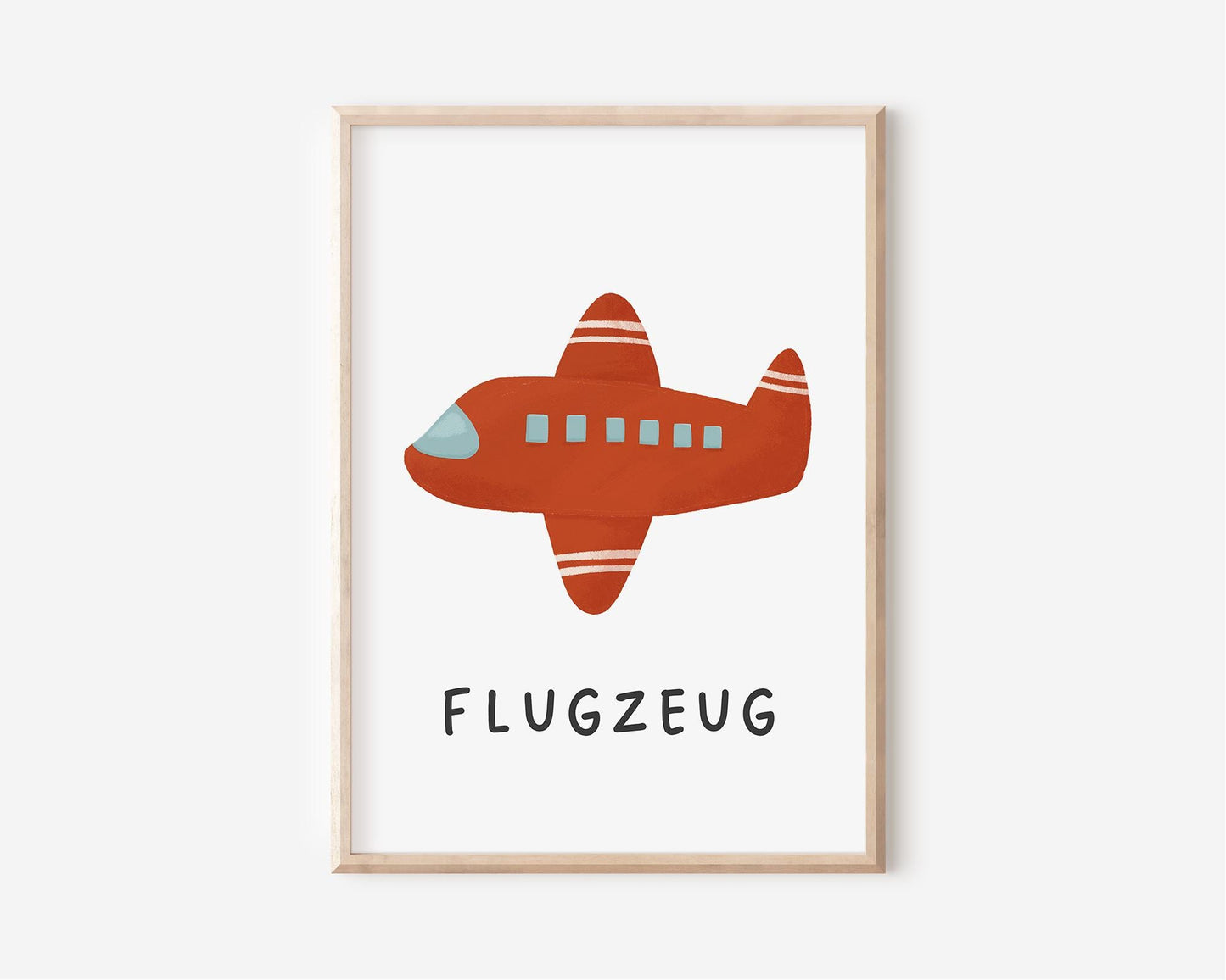 Poster mit Flugzeug