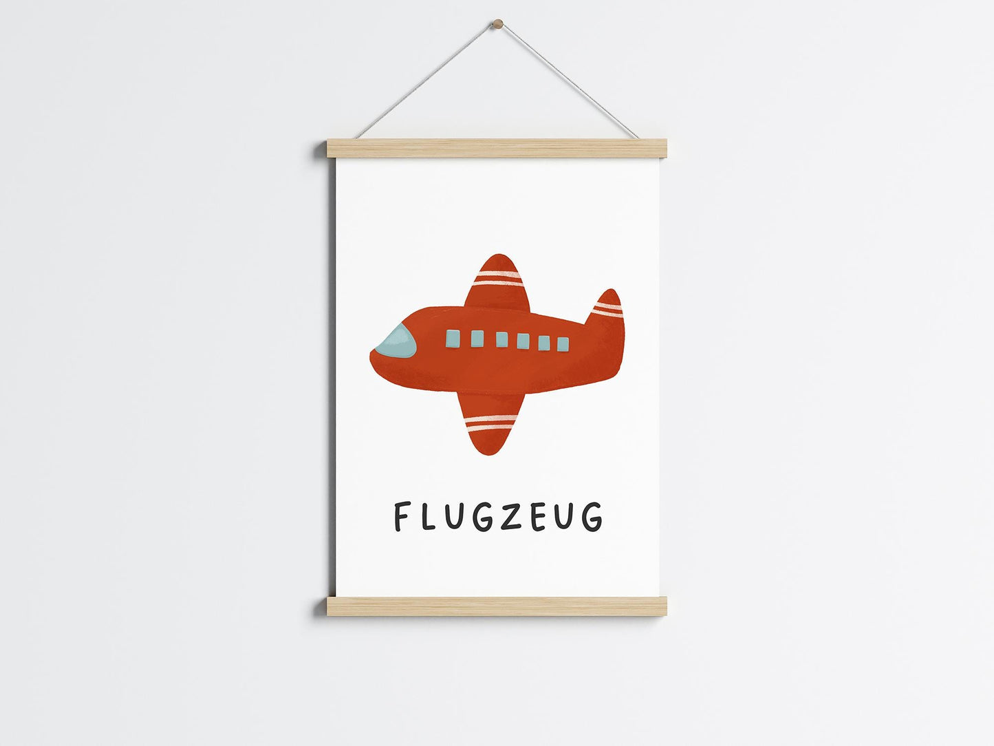 Poster mit Flugzeug