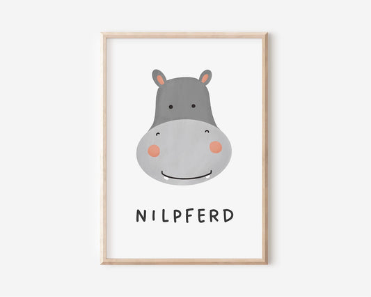 Nilpferd Poster