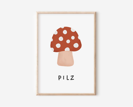 Niedliches Pilz Poster