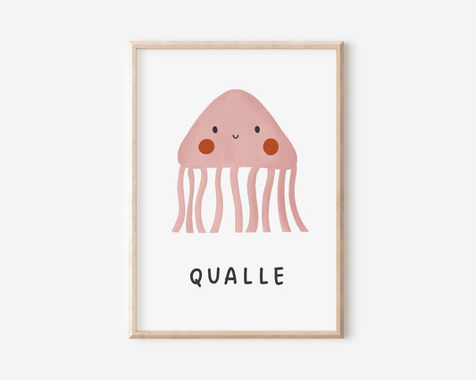 Niedliches Qualle Poster