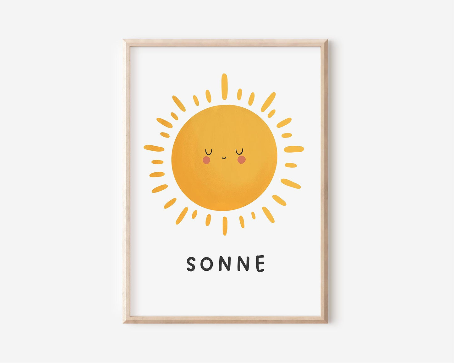 Poster mit Sonne