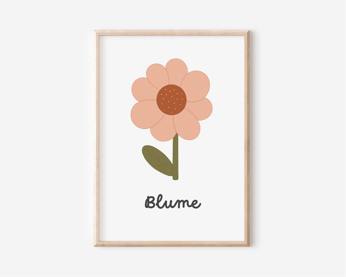 Poster mit Blume