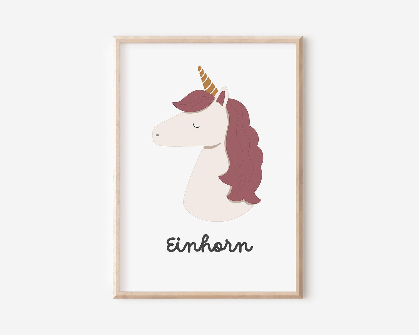 Poster mit Einhorn