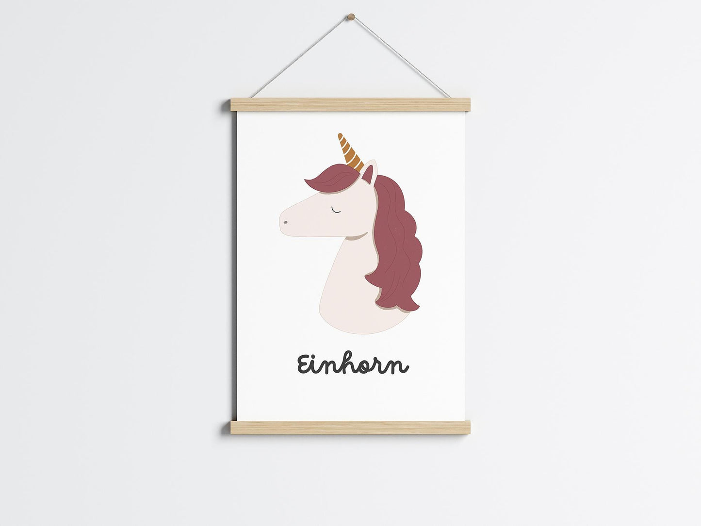 Poster mit Einhorn