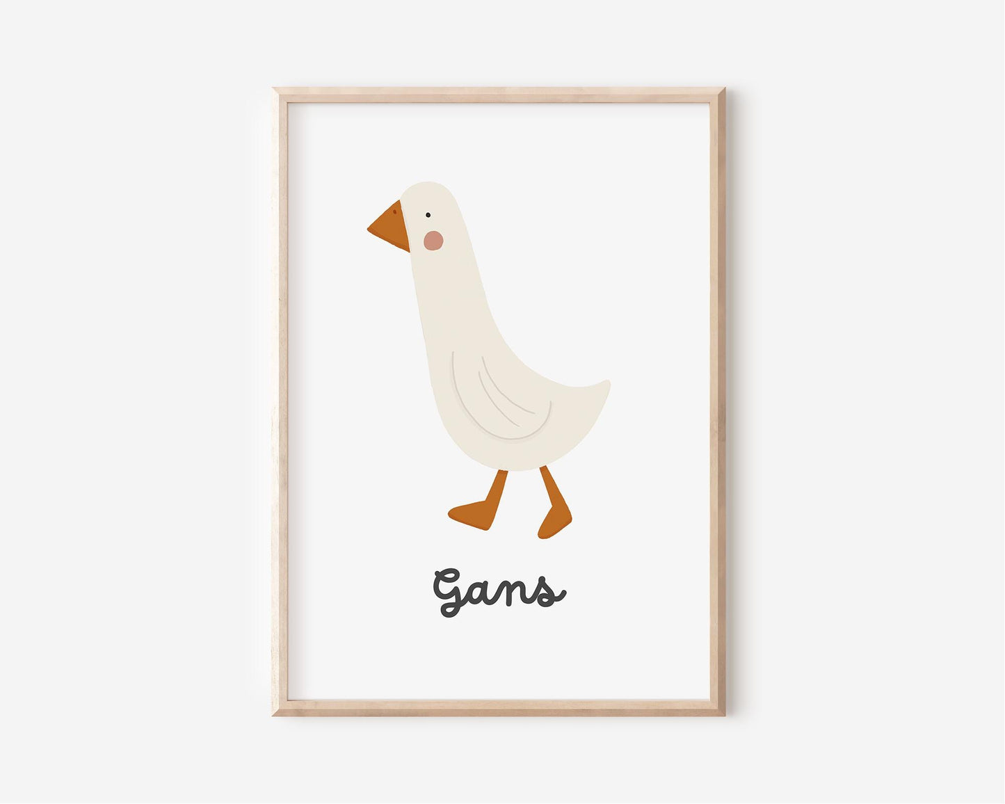 Poster mit Gans