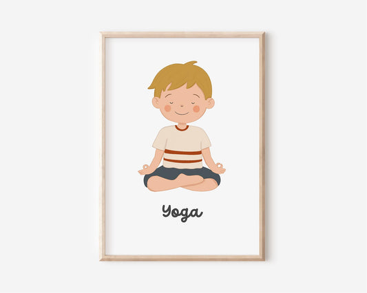 Niedliches Yoga Poster