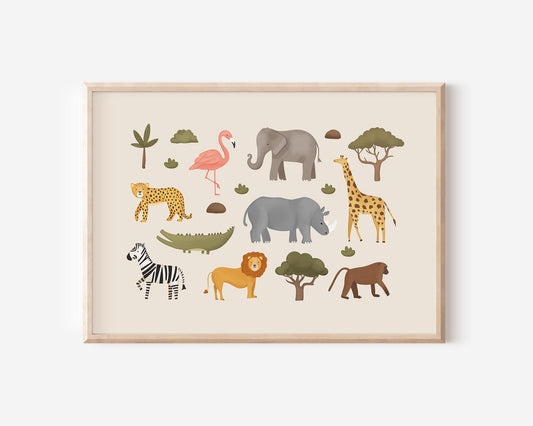 Safari Poster Kinder